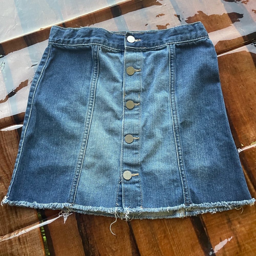 Girls Jean Skirt Buttons size 10